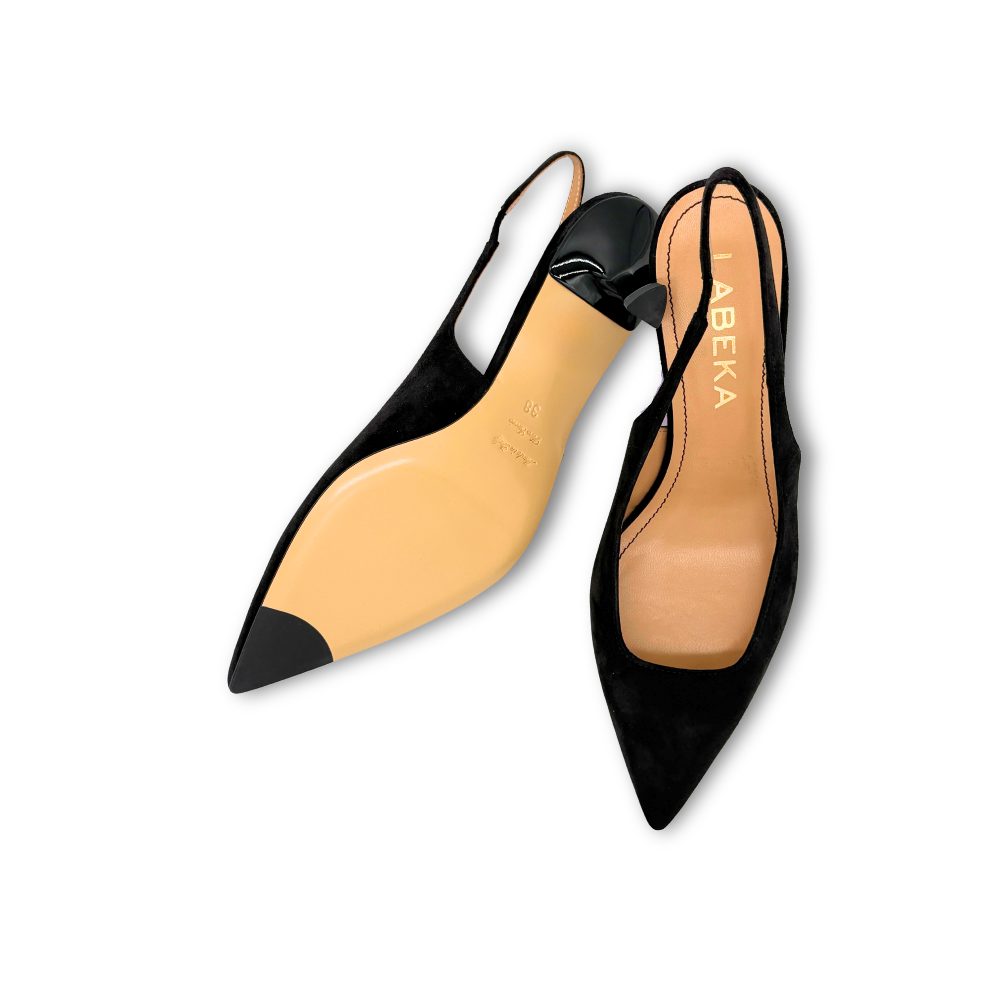 Slingpumps Kitten Heel | Schwarz