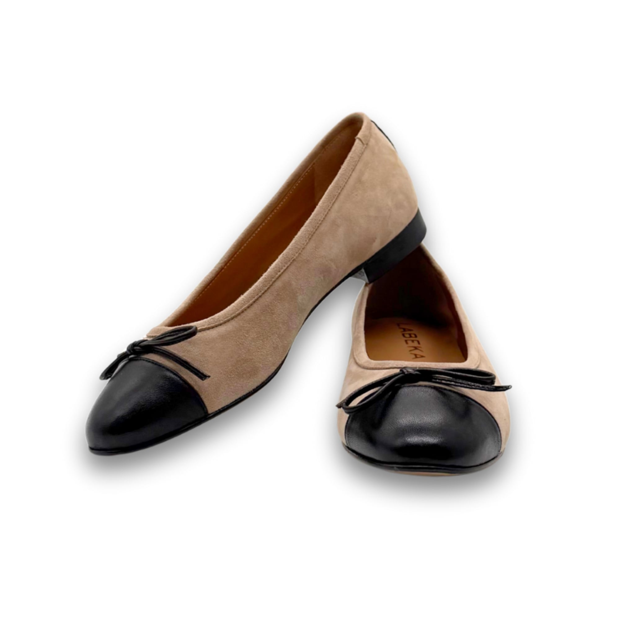 Ballerina Hellbraun | Schwarz