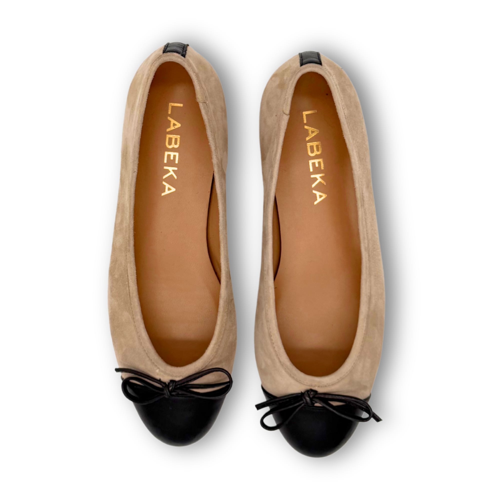 Ballerina Hellbraun | Schwarz