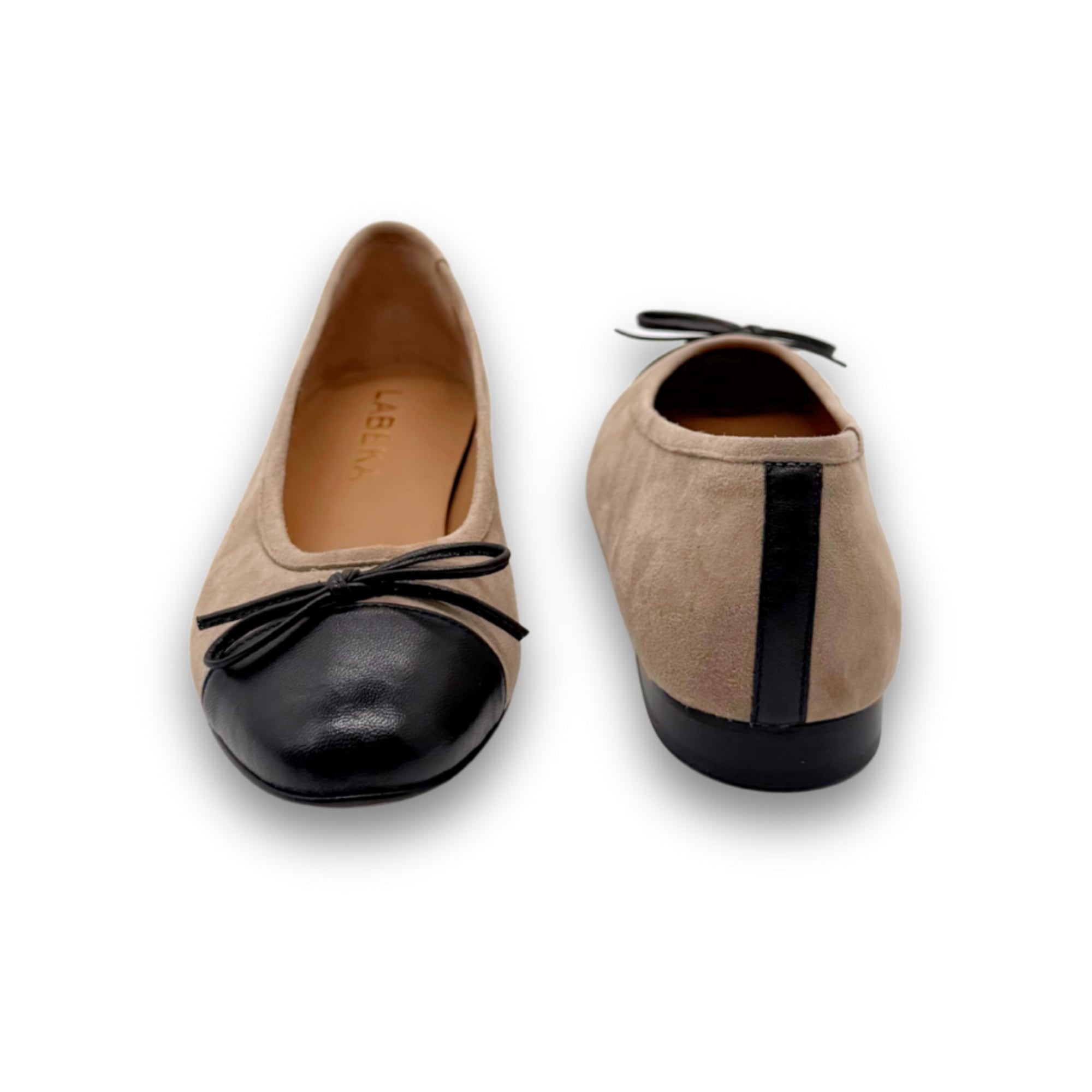 Ballerina Hellbraun | Schwarz