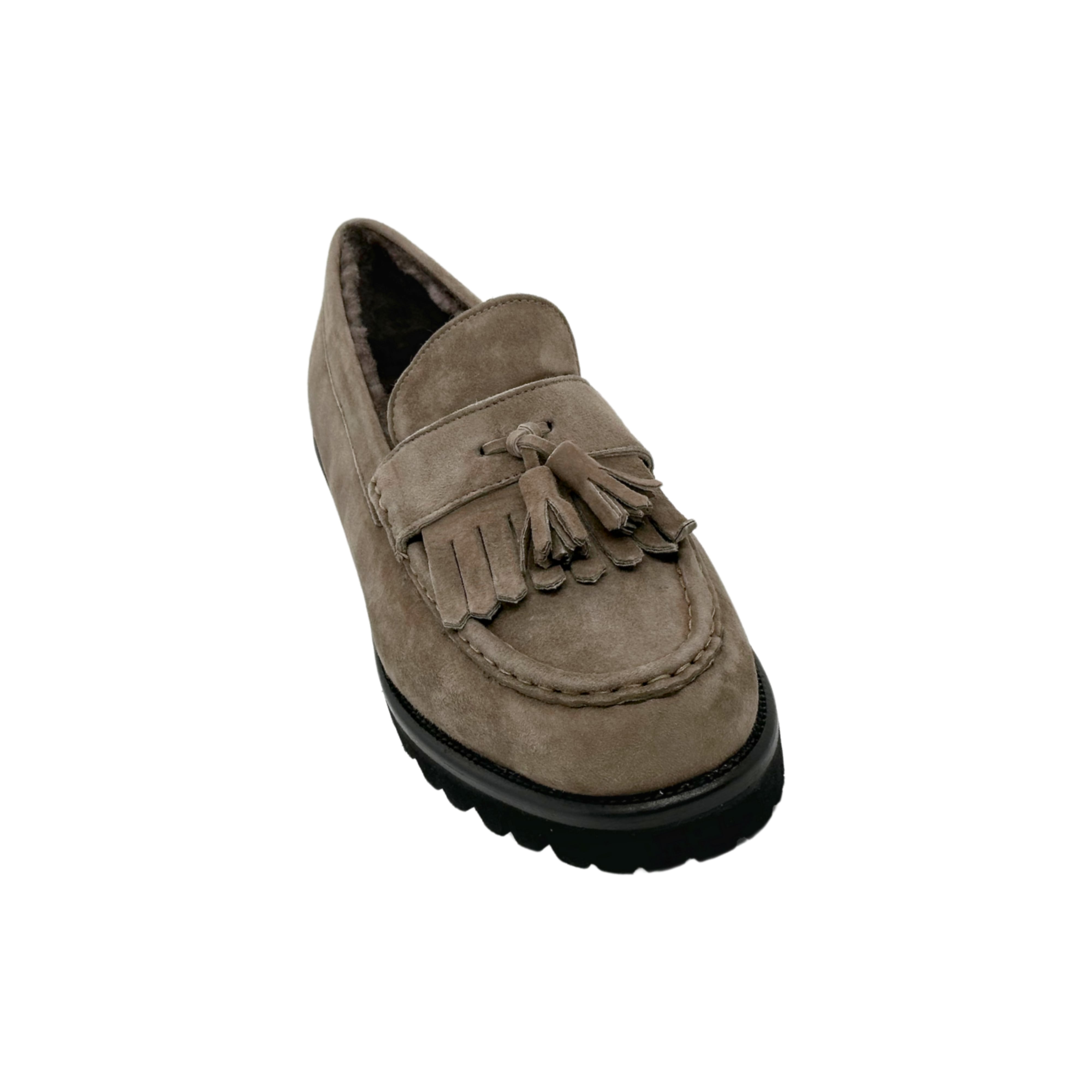 Chunky Loafer Taupe Gefüttertz
