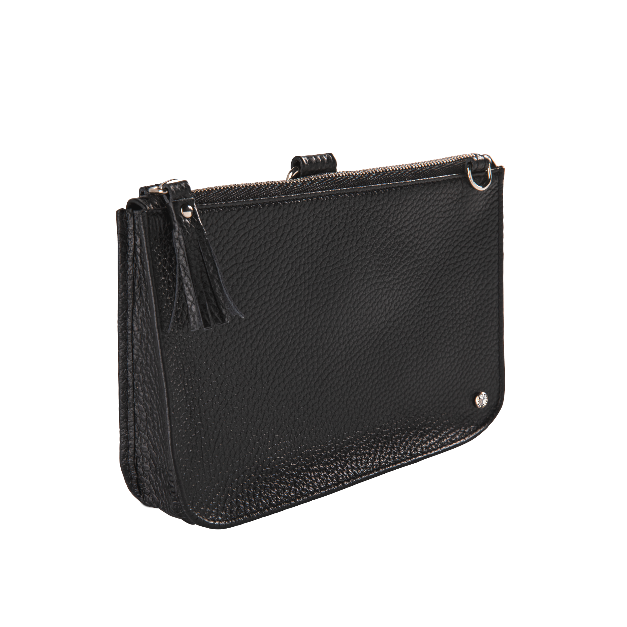 Leder Clutch Kelly mit silberfarbenen Metallteile von LABEKA