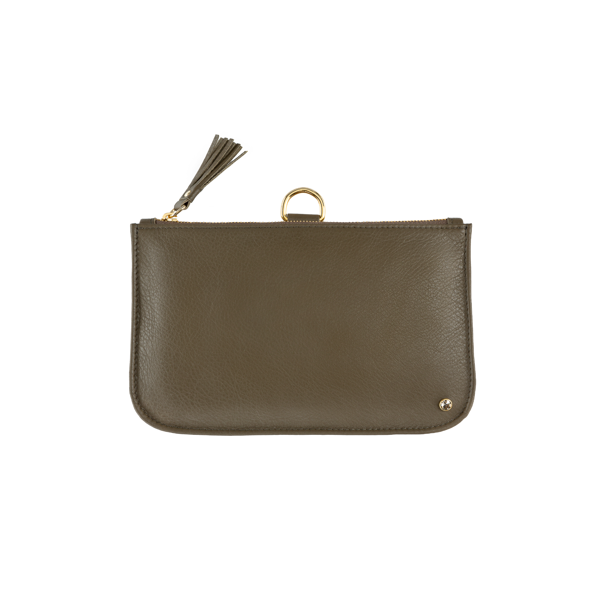 Leder Clutch Oliv von LABEKA