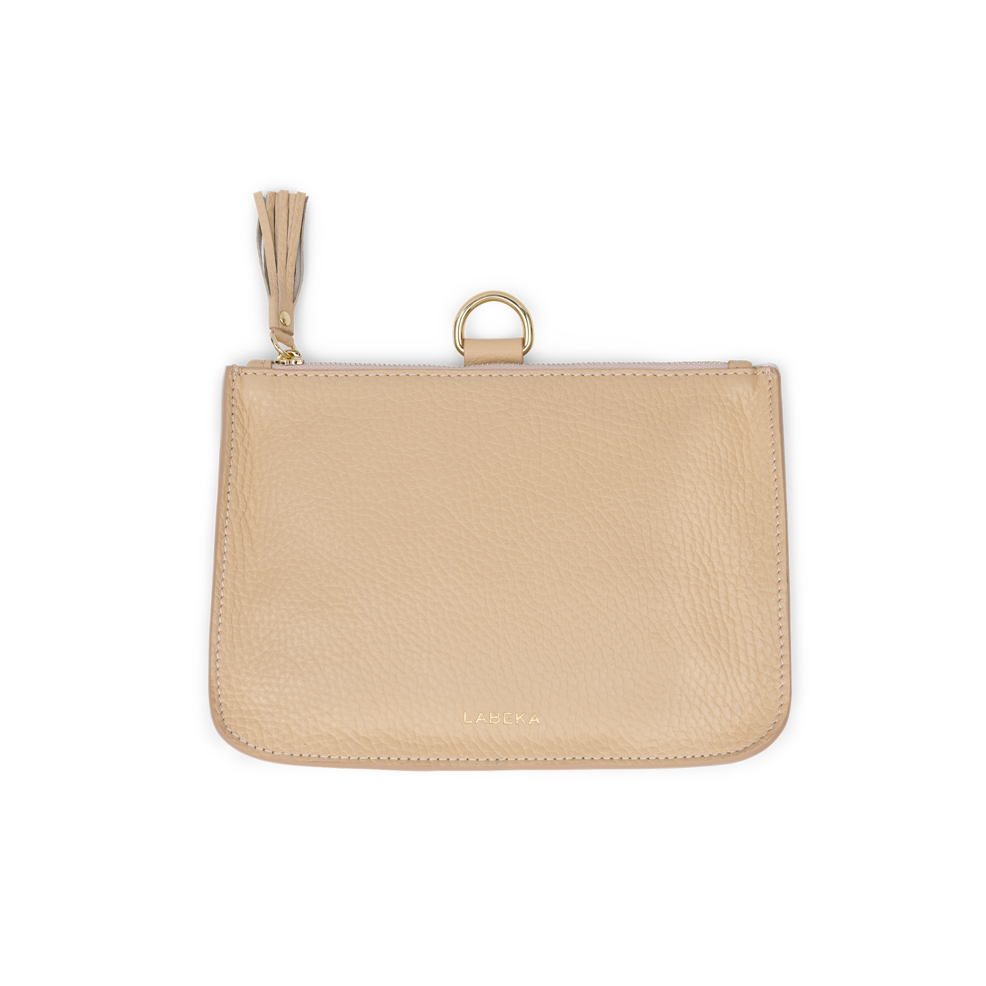 Leder Clutch Vanilla Beige von LABEKA