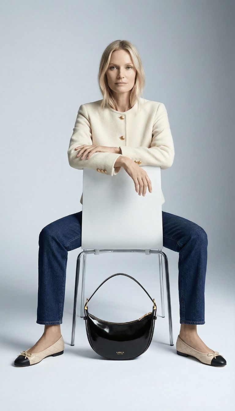 Ballerina Beige | Black