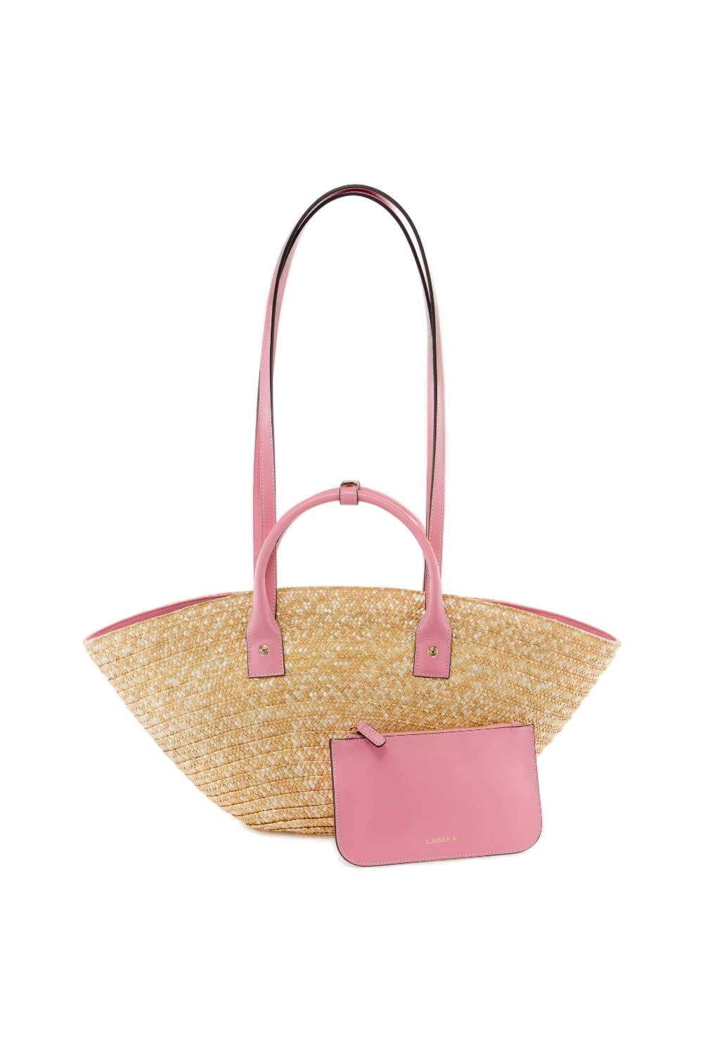 Pink basket bag