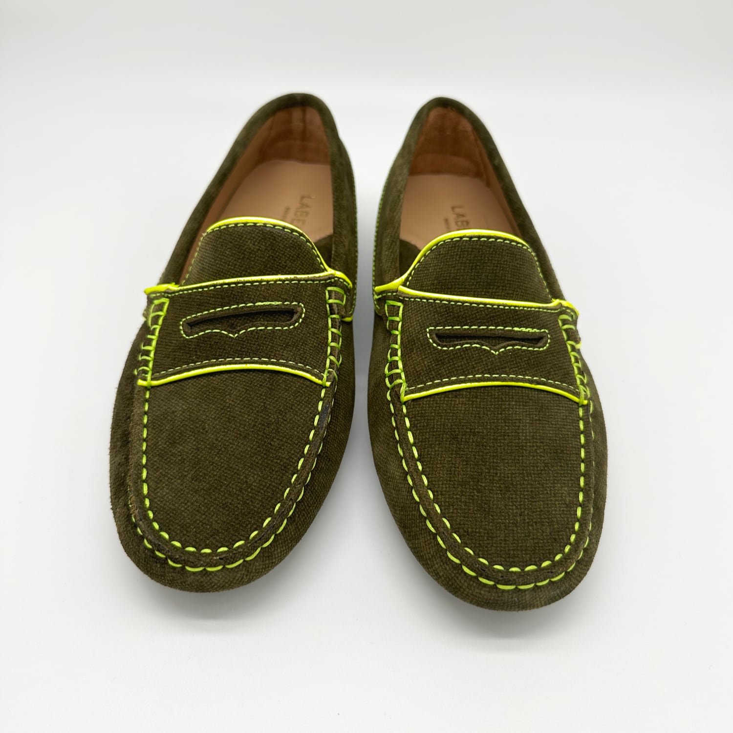 Loafer Oliv | Neon Gelb