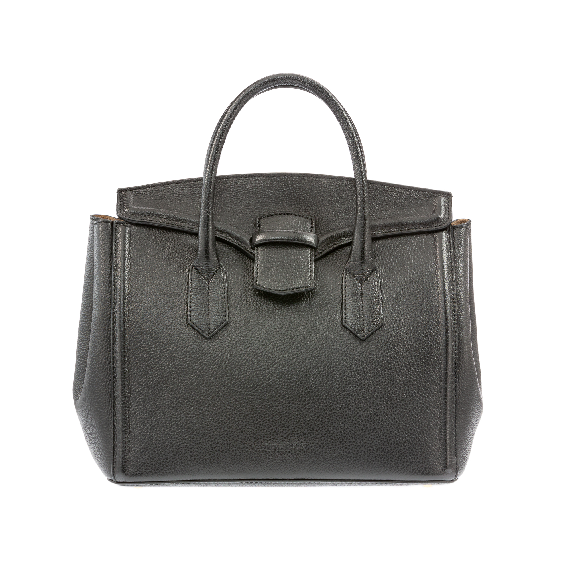 Elegante Damenhandtasche Modell 24 in schwarzem Leder von LABEKA