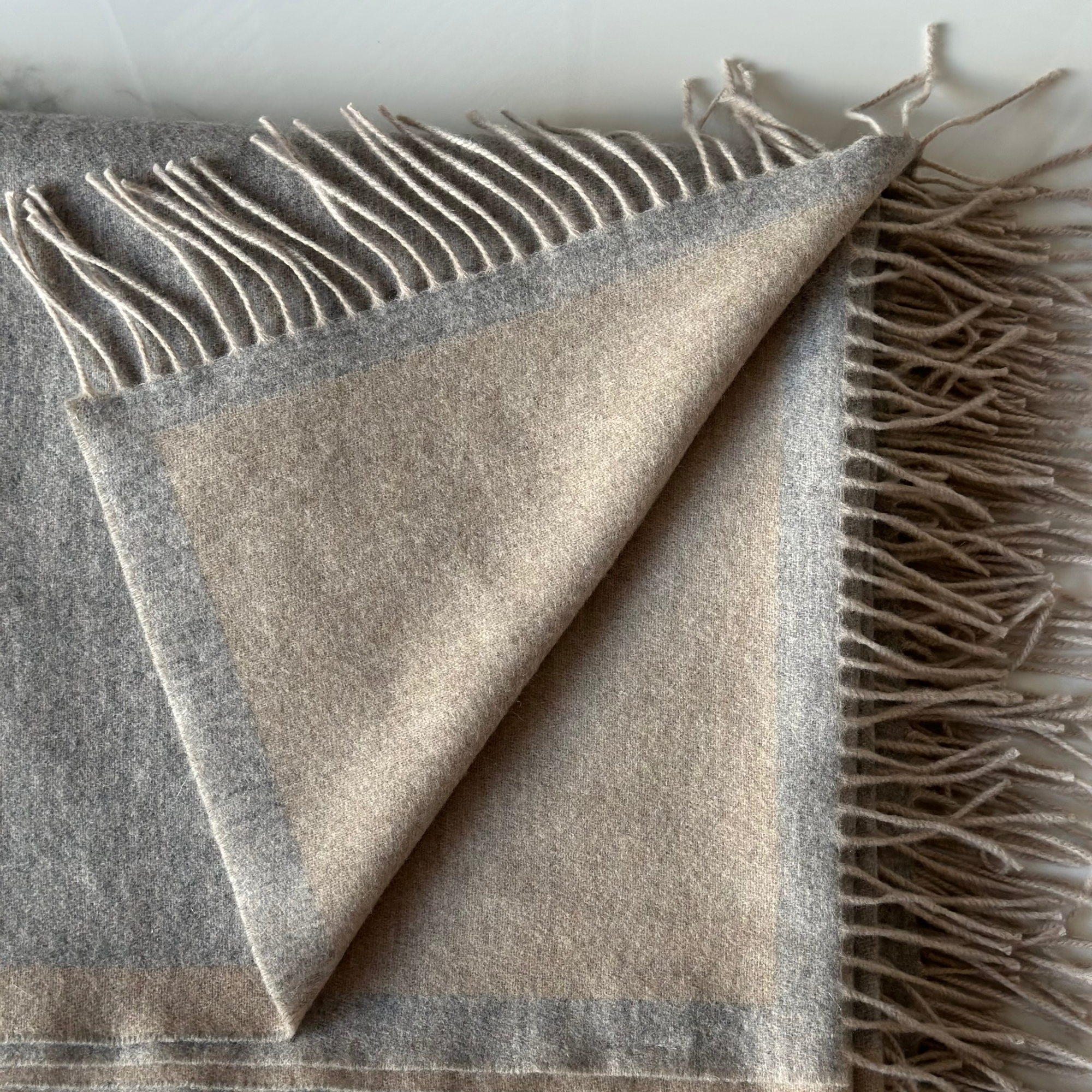 Plaid Hellgrau | Beige