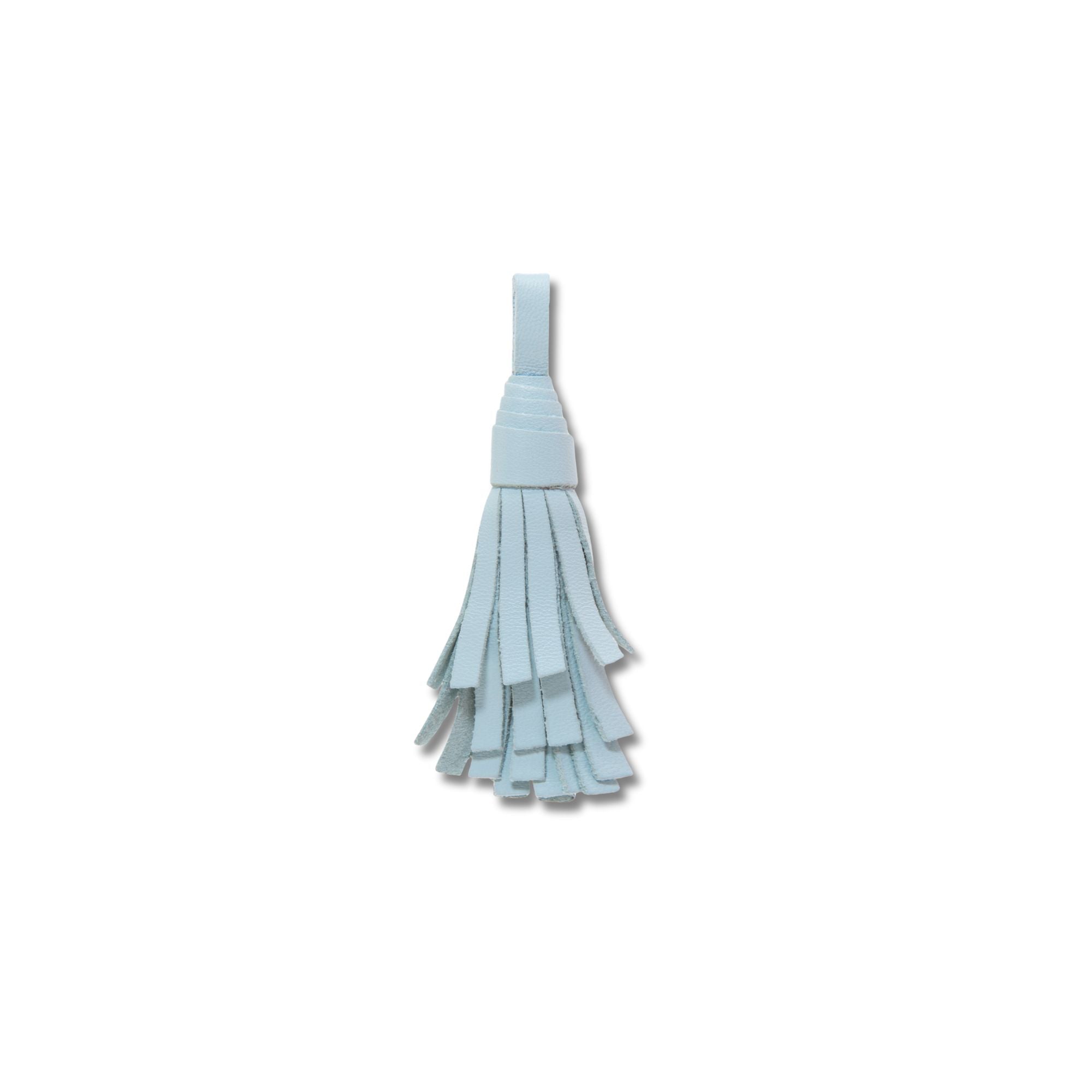 Leather Tassel Petit Light Blue