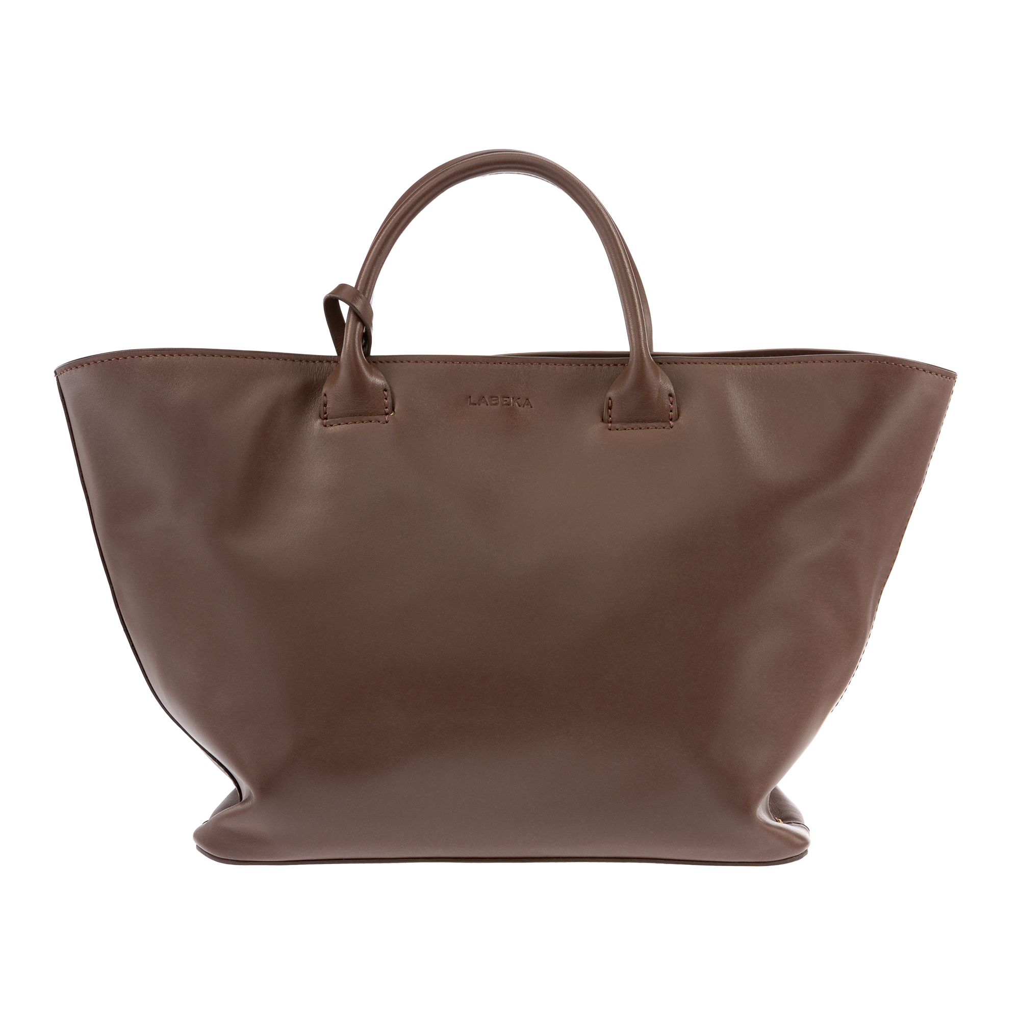 Handtasche Anna aus feinstem braunem Kalbsleder von LABEKA