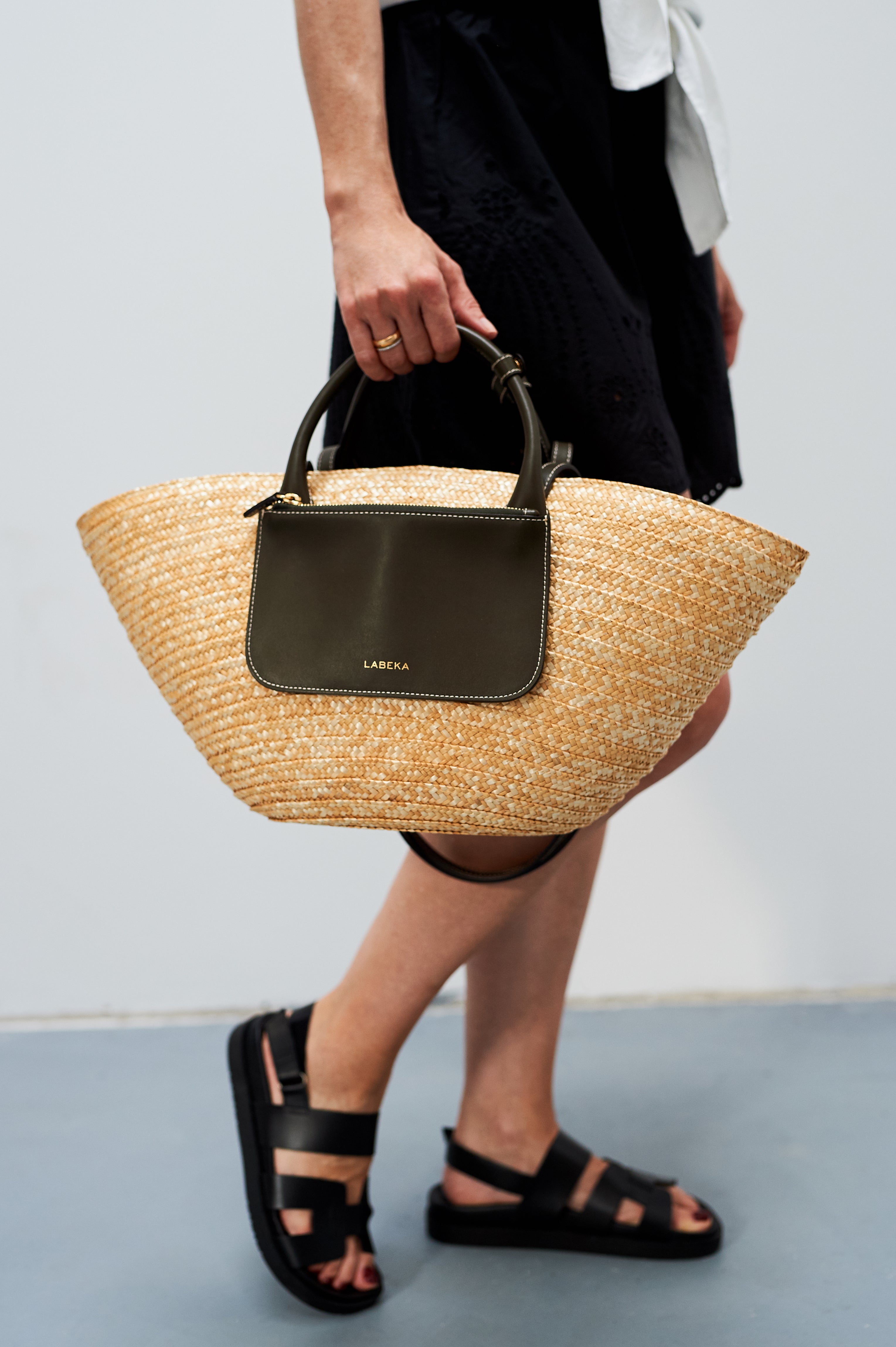 Korbtasche Dark Olive
