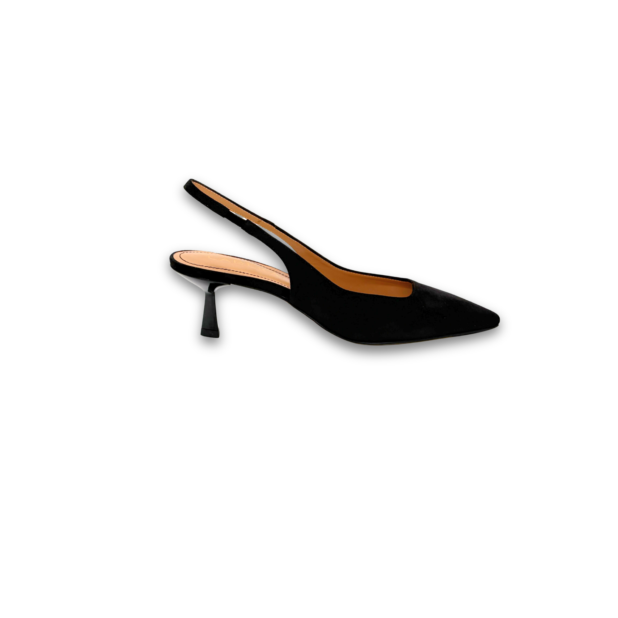 Slingpumps Kitten Heel | Schwarz