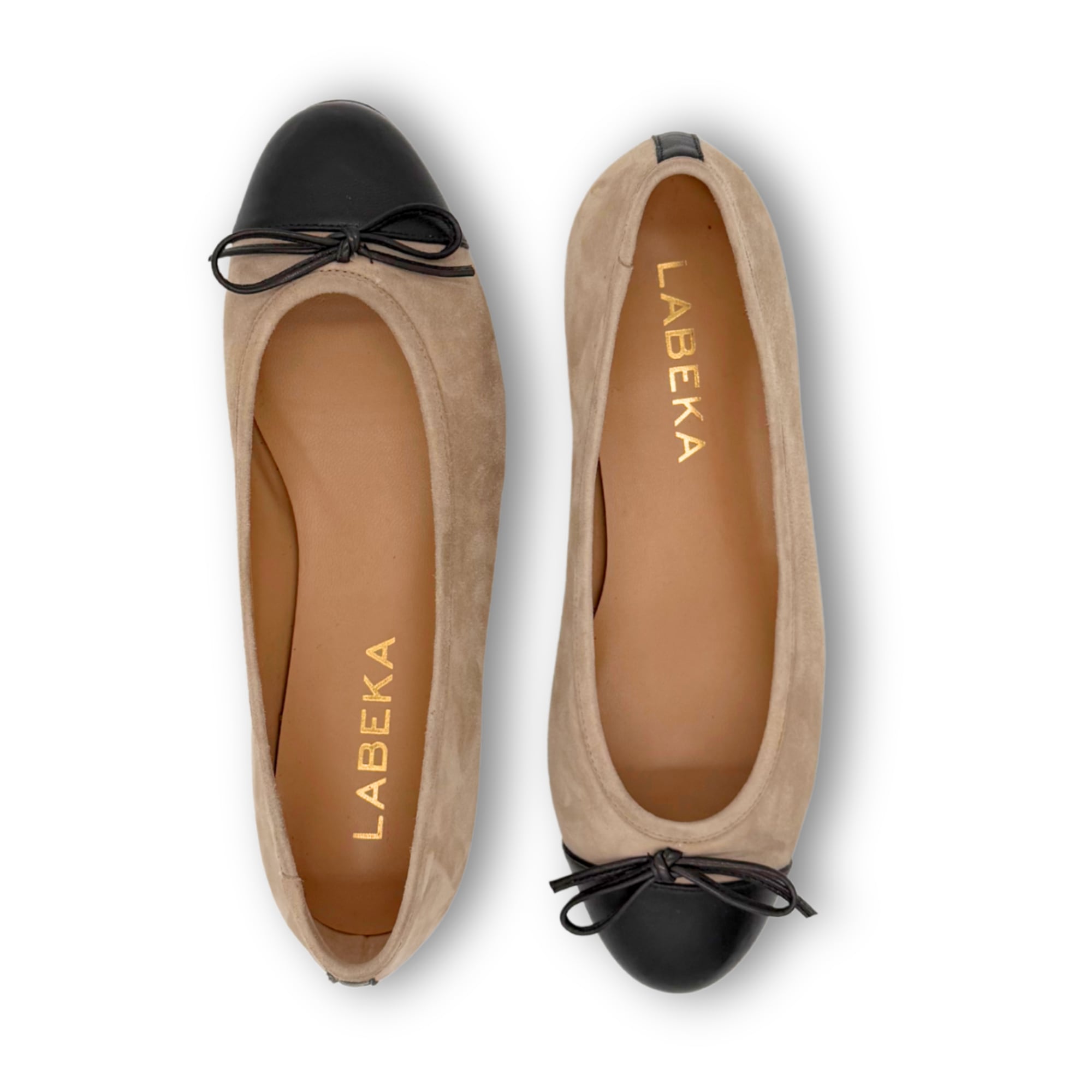 Ballerina Hellbraun | Schwarz