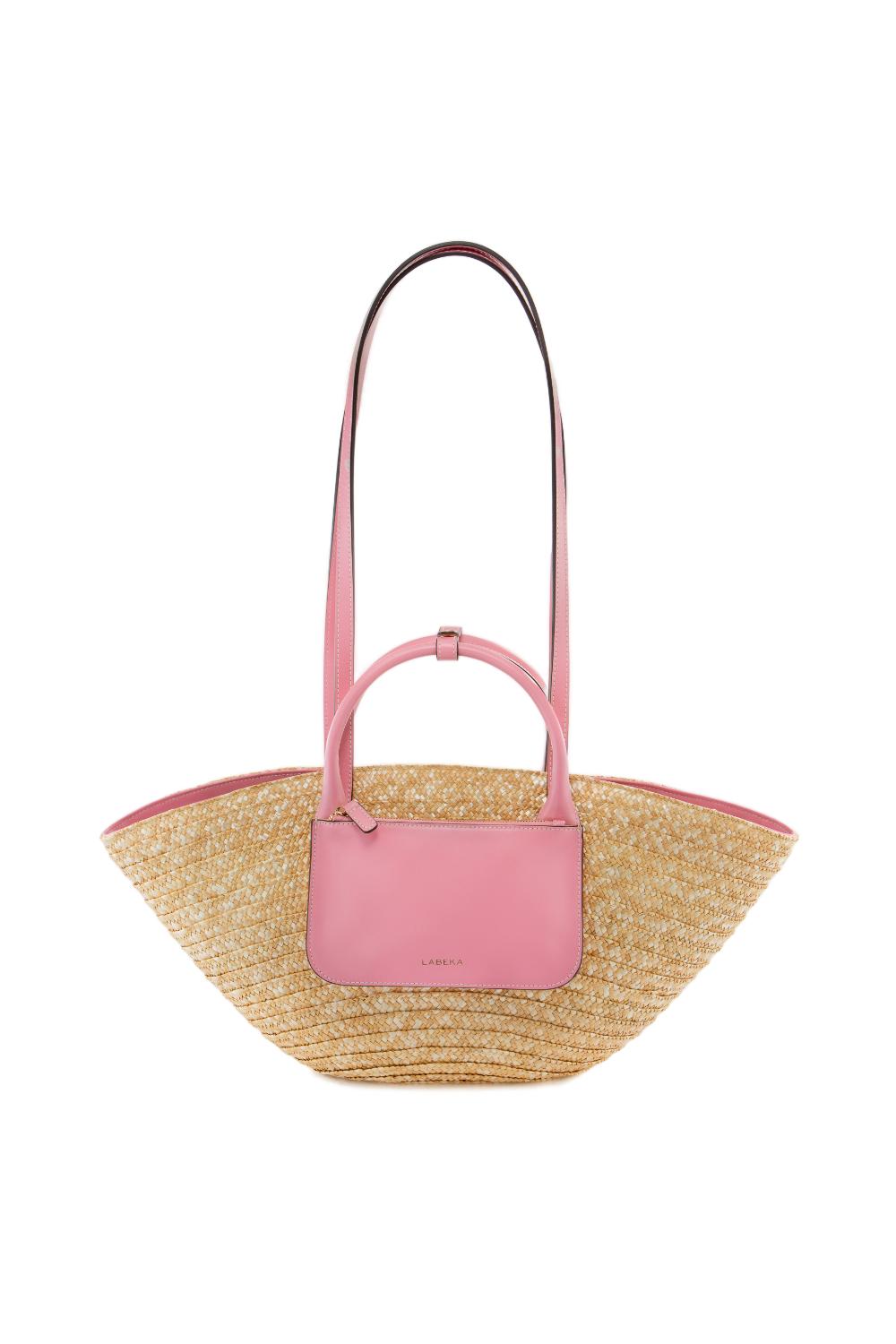 Pink basket bag