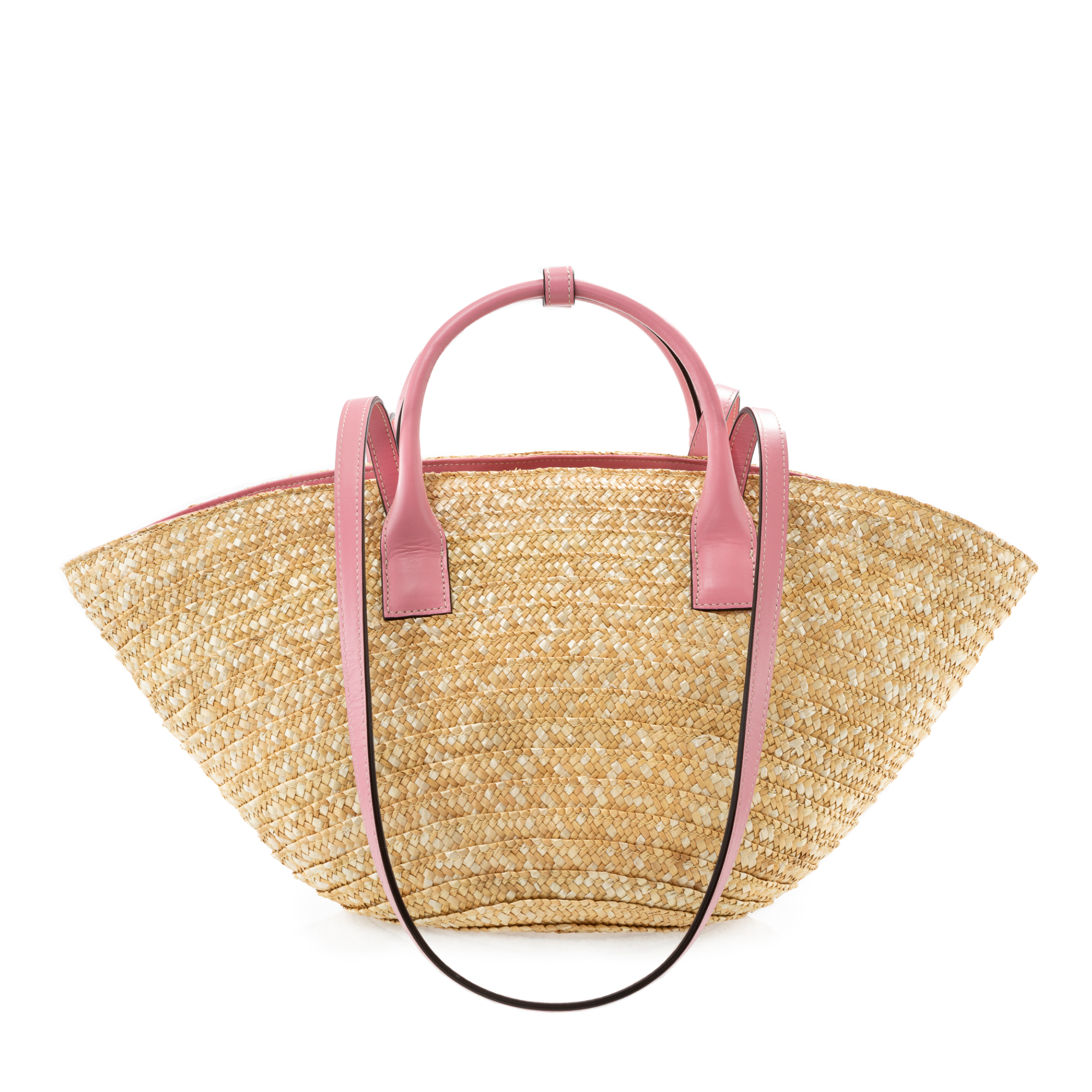 Pink basket bag