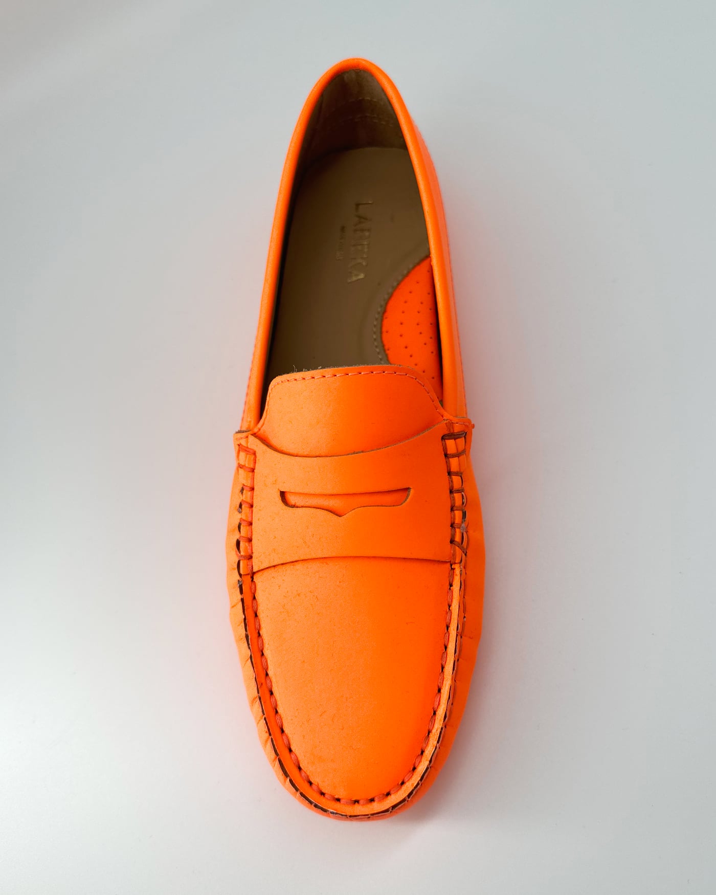 Loafers neon orange