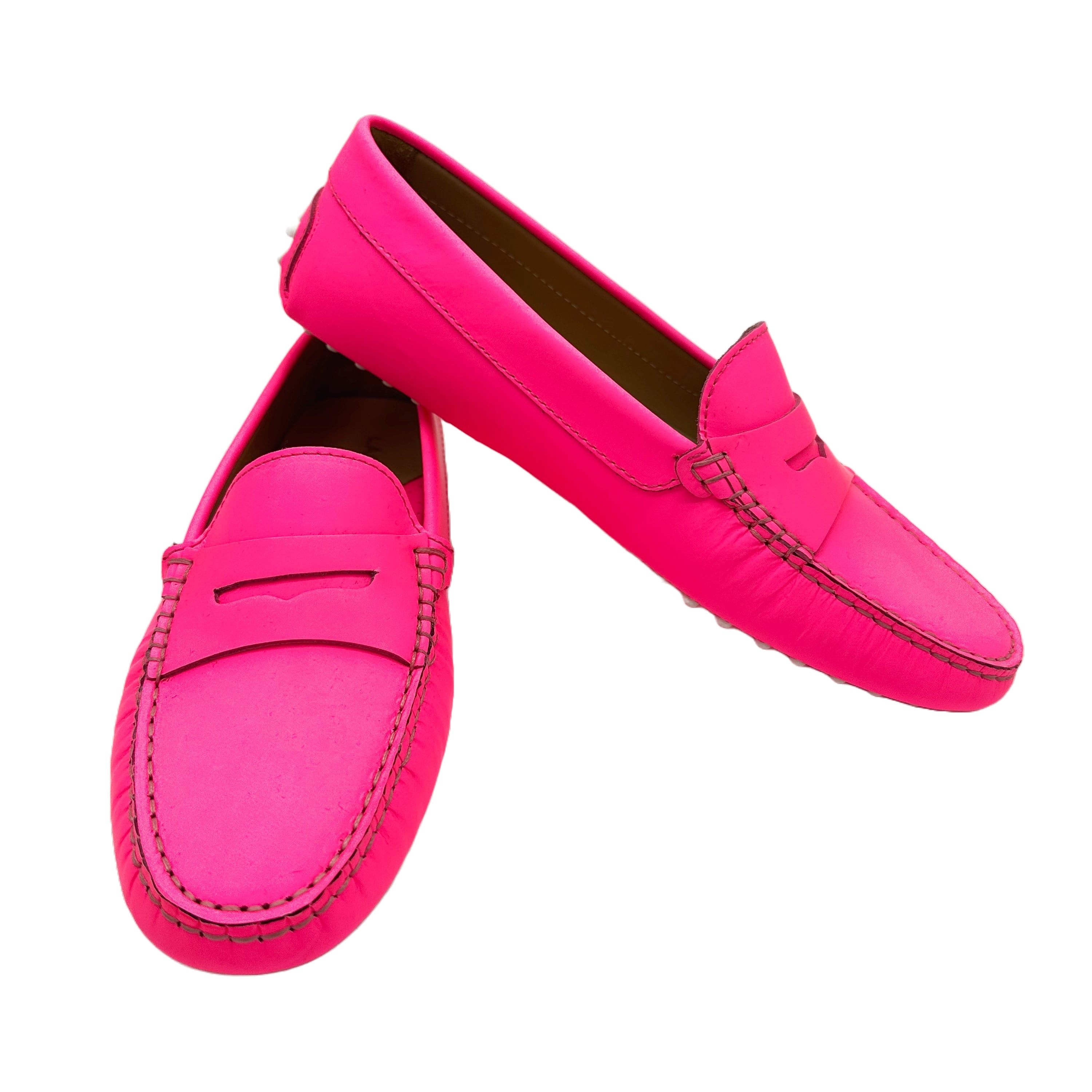 Loafers neon pink