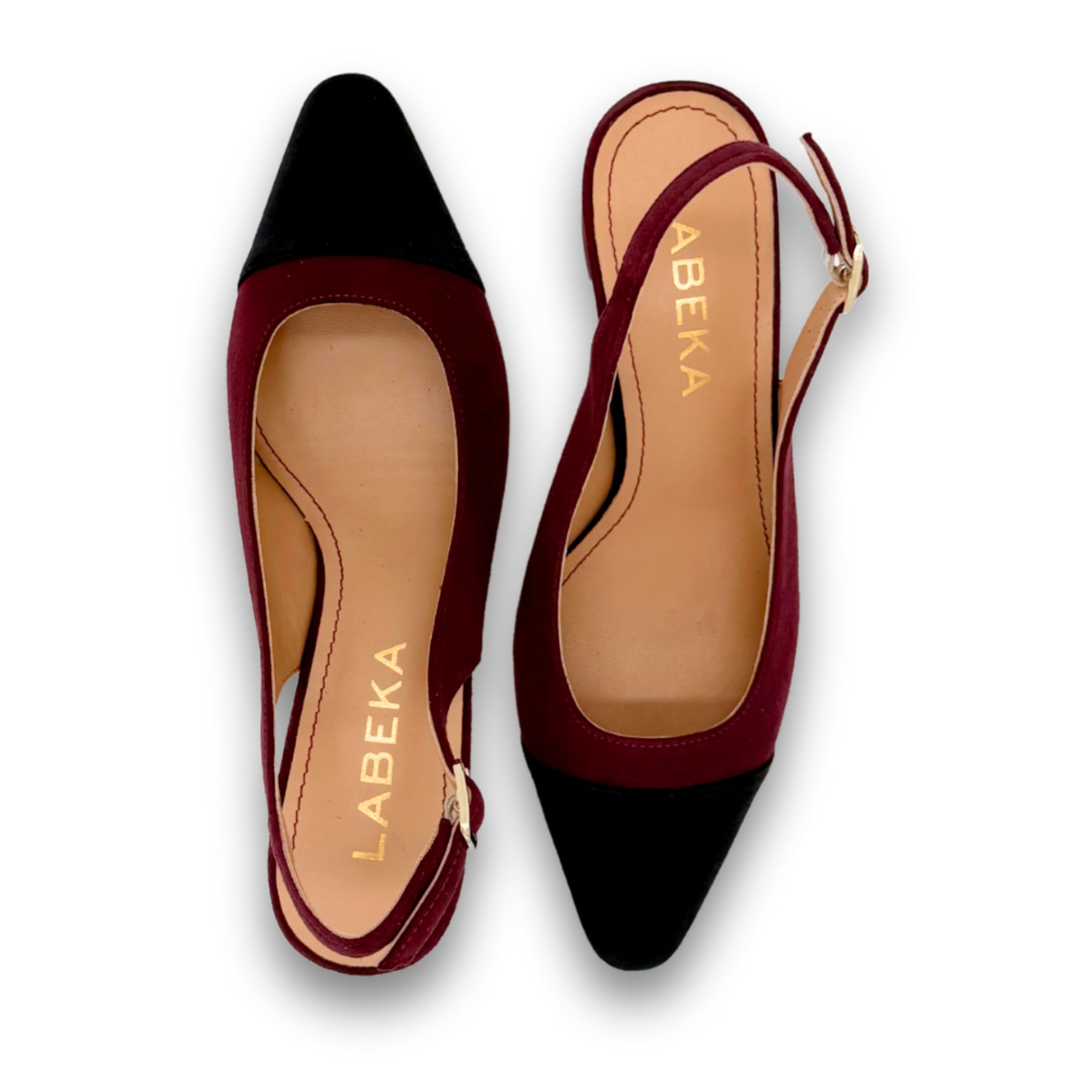 Slingpumps Bordeaux | Schwarz