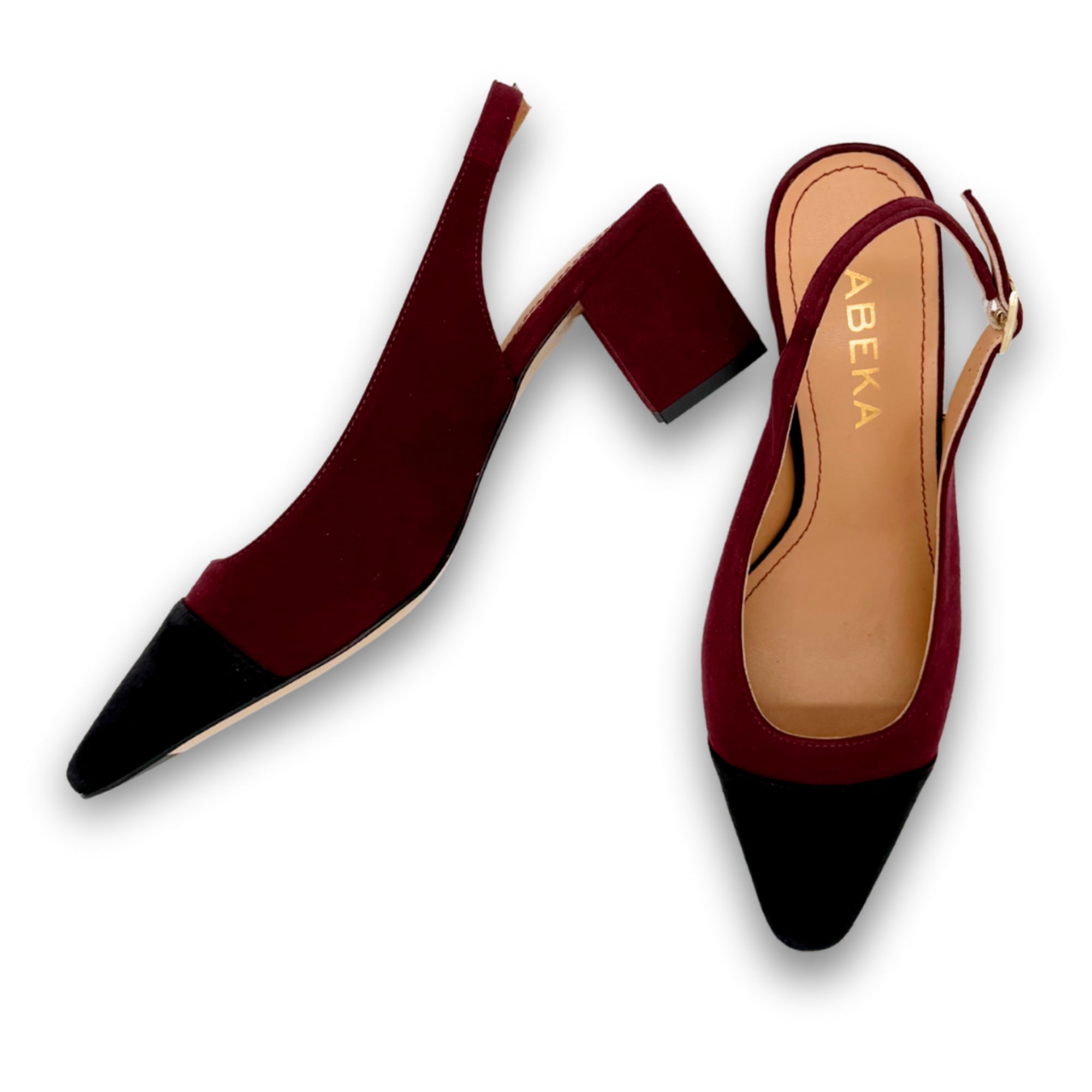 Slingpumps Bordeaux | Schwarz
